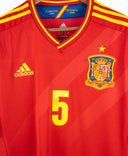Spain 2012 Puyol Home Kit W/ Tags (M)