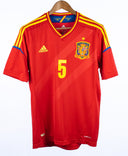 Spain 2012 Puyol Home Kit W/ Tags (M)