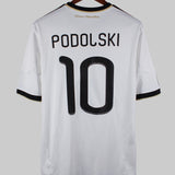 Germany 2010-11 Podolski Short Sleeve Home Kit (L)