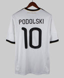 Germany 2010-11 Podolski Short Sleeve Home Kit (L)