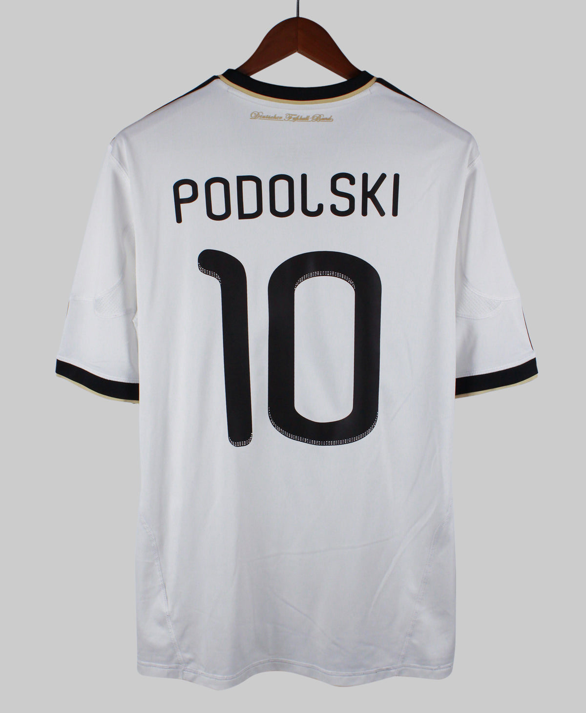 Germany 2010-11 Podolski Short Sleeve Home Kit (L)