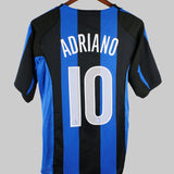 Inter Milan 2004-05 Adriano Short Sleeve Home Kit (S)