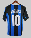 Inter Milan 2004-05 Adriano Short Sleeve Home Kit (S)