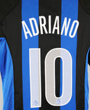 Inter Milan 2004-05 Adriano Short Sleeve Home Kit (S)