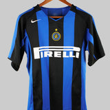 Inter Milan 2004-05 Adriano Short Sleeve Home Kit (S)