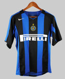 Inter Milan 2004-05 Adriano Short Sleeve Home Kit (S)