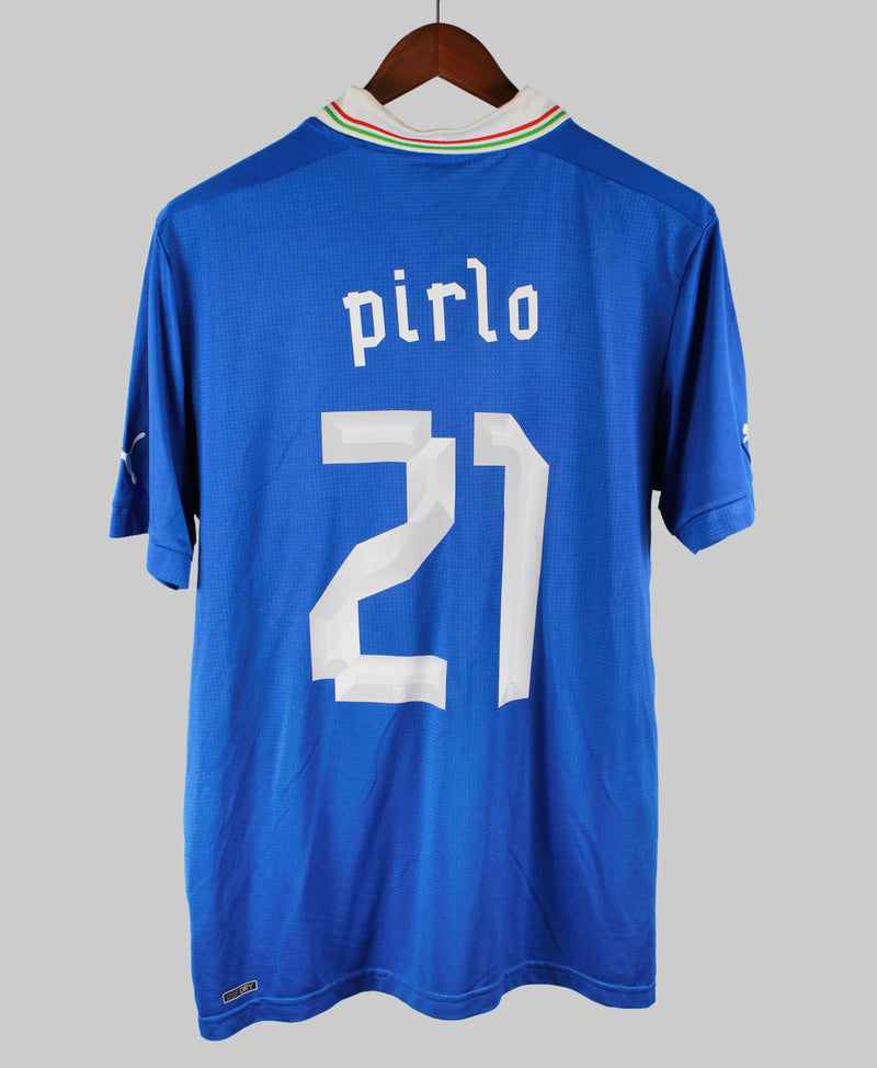 Italy 2011-12 Pirlo Short Sleeve Home Kit (XL)