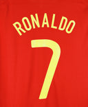 Portugal 2008-09 Ronaldo Short Sleeve Home Kit (L)