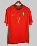 Portugal 2008-09 Ronaldo Short Sleeve Home Kit (L)
