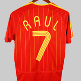 Spain 2006-07 Raul Short Sleeve Home Kit (S)