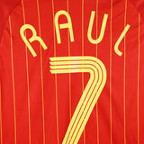 Spain 2006-07 Raul Short Sleeve Home Kit (S)