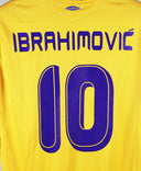 Sweden 2005-06 Ibrahimovic Short Sleeve Home Kit (L)