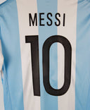 Argentina 2015-16 Messi Short Sleeve Home Kit (M)