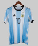 Argentina 2015-16 Messi Short Sleeve Home Kit (M)