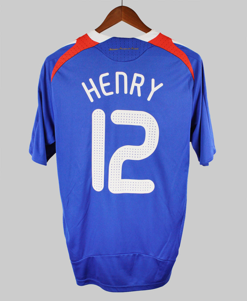France 2007-08 Henry Short Sleeve Home Kit (M)