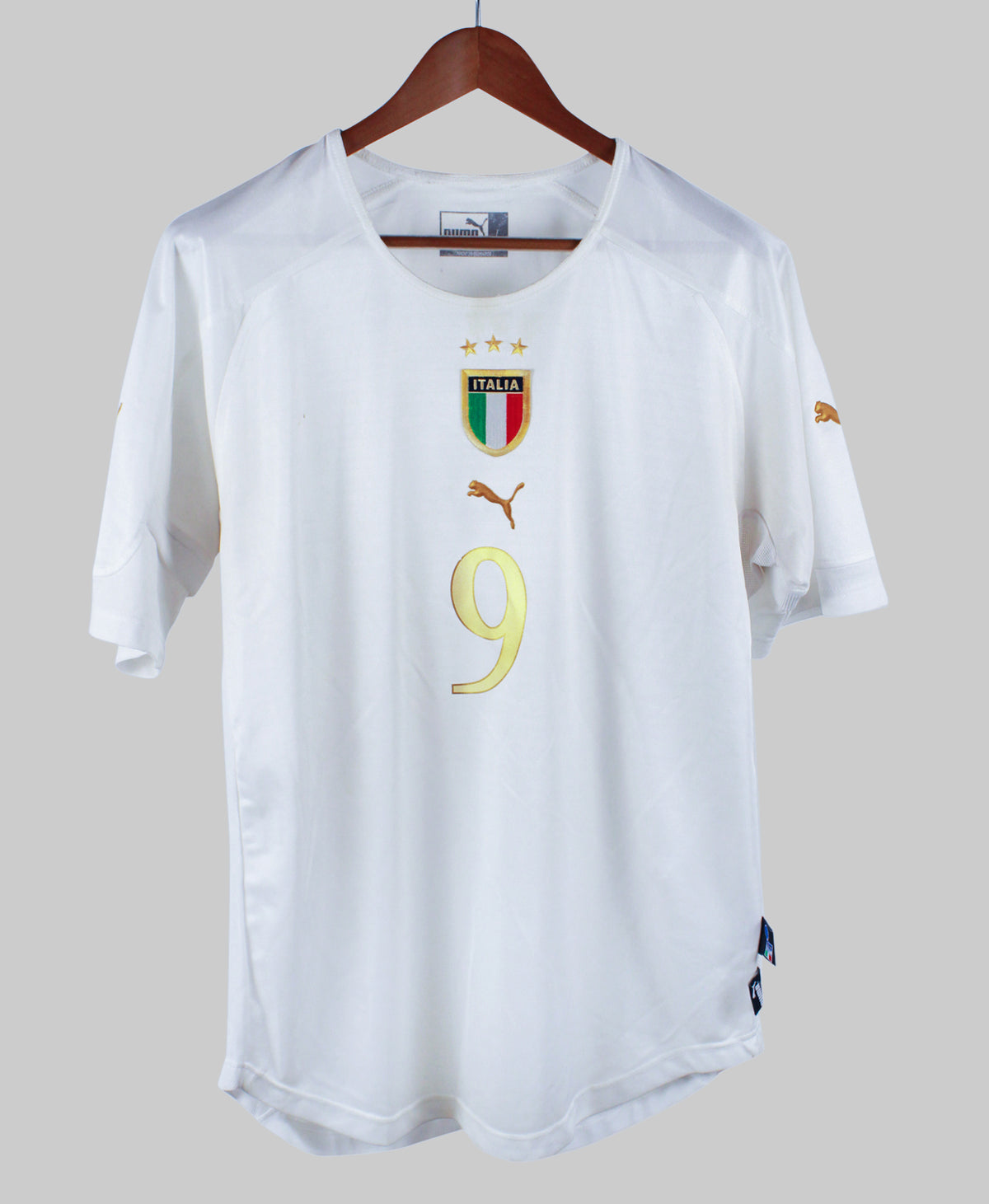 Italy 2004-05 Vieri Short Sleeve Away Kit (L)