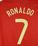 Portugal 2008-09 Ronaldo Short Sleeve Home Kit (M)