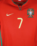 Portugal 2008-09 Ronaldo Short Sleeve Home Kit (M)