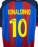 Barcelona 2003-04 Ronaldinho Home Kit (XL)