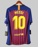 Barcelona 2017-18 Messi Short Sleeve Home Kit (XL)