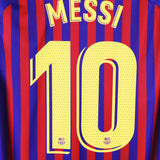 Barcelona 2017-18 Messi Short Sleeve Home Kit (XL)