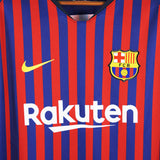 Barcelona 2017-18 Messi Short Sleeve Home Kit (XL)