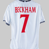England 1999 Beckham Home Kit (L)