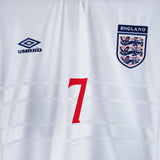 England 1999 Beckham Home Kit (L)