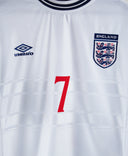 England 1999 Beckham Home Kit (L)