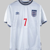 England 1999 Beckham Home Kit (L)