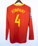 Belgium 2008 Kompany Player Issue Long Sleeve Home Kit (XL)