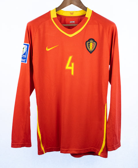 Belgium 2008 Kompany Player Issue Long Sleeve Home Kit (XL)