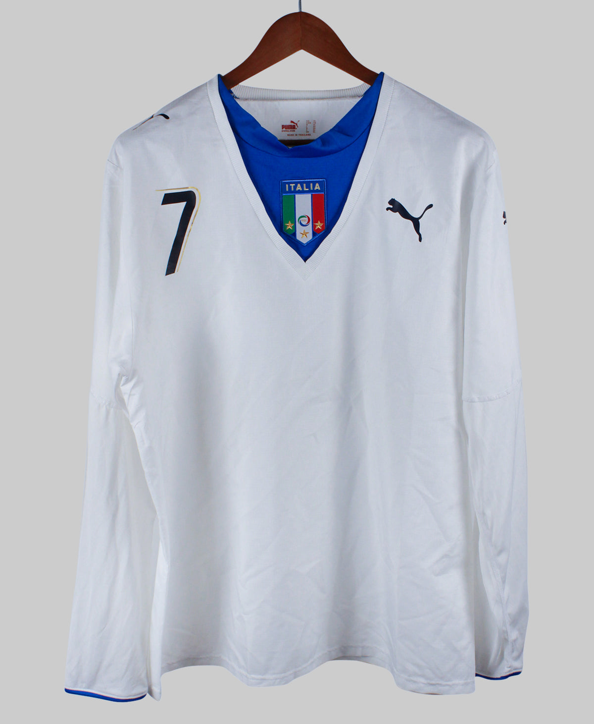 Italy 2006-07 Del Piero Long Sleeve Away Kit (XL)