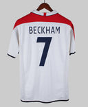 England 2004-05 Beckham Short Sleeve Home Kit (M)
