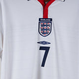 England 2004-05 Beckham Short Sleeve Home Kit (M)