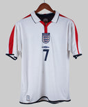 England 2004-05 Beckham Short Sleeve Home Kit (M)