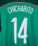 Mexico 2014-15 Chicharito Long Sleeve Home Kit (M)