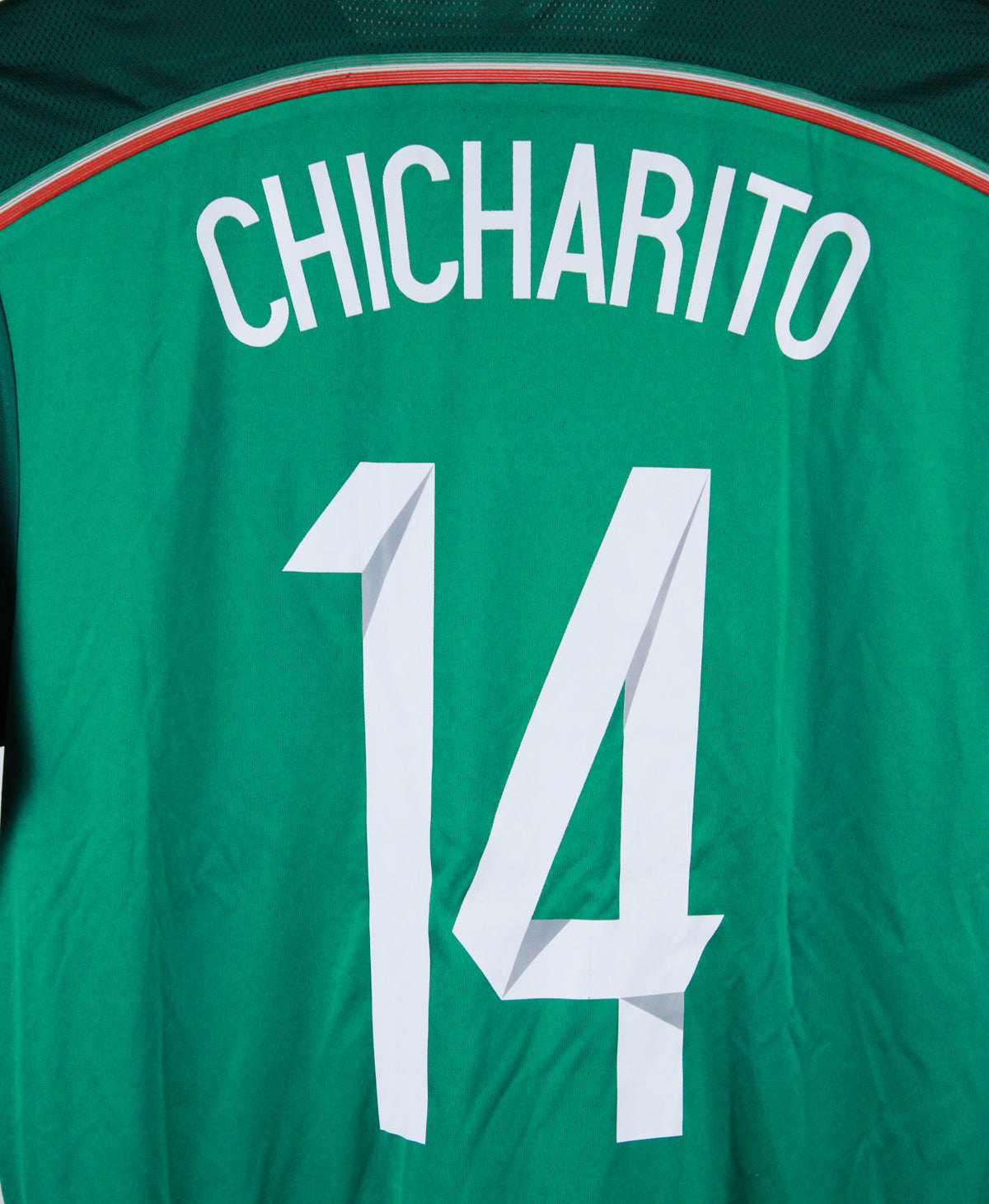 Mexico 2014-15 Chicharito Long Sleeve Home Kit (M)