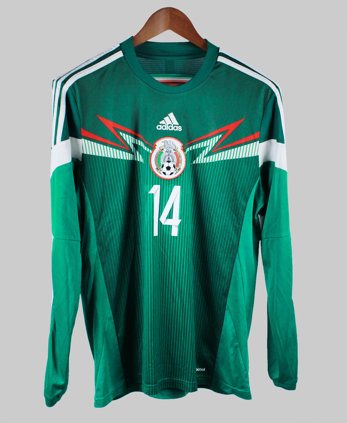 Mexico 2014-15 Chicharito Long Sleeve Home Kit (M)