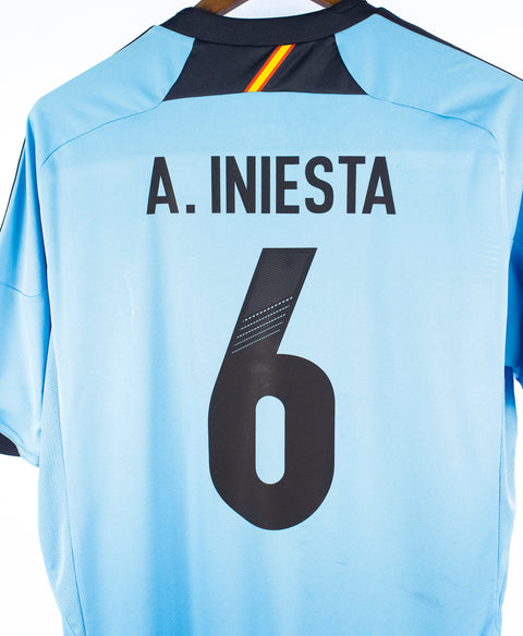 Spain 2012-13 A. Iniesta Away Kit (L)