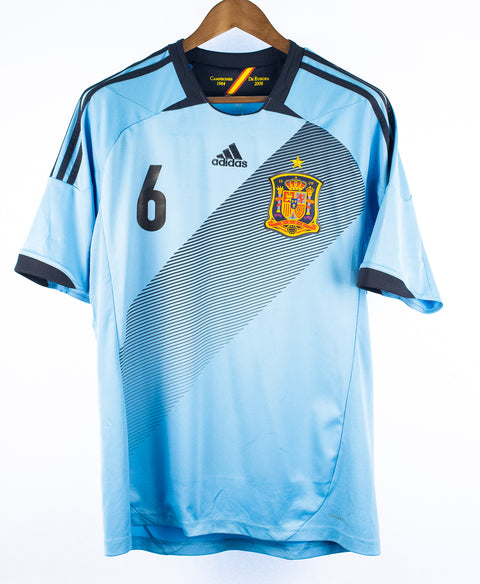 Spain 2012-13 A. Iniesta Away Kit (L)