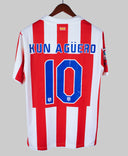 Atletico Madrid 2010-11 Kun Aguero Home Kit (L)