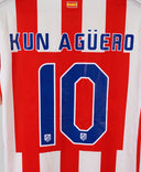 Atletico Madrid 2010-11 Kun Aguero Home Kit (L)