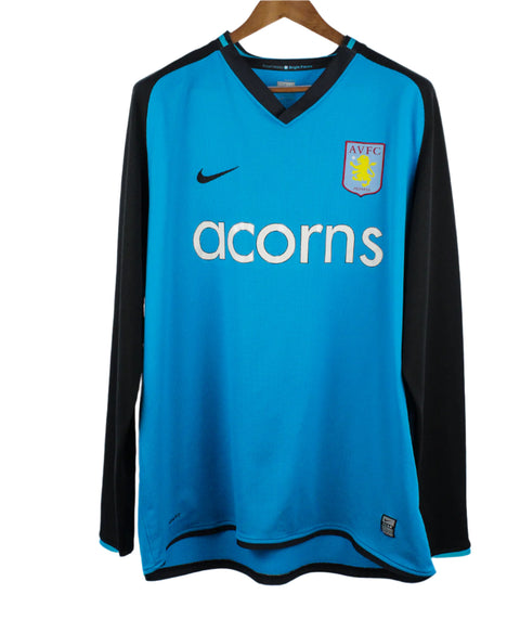 Aston Villa 2008-09 Milner Long Sleeve Player Issue Away Kit (2XL)