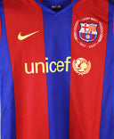 Barcelona 2007-08 Ronaldinho Youth Home Kit (YM)