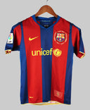 Barcelona 2007-08 Ronaldinho Youth Home Kit (YM)