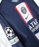 PSG 2022-23 Mbappe Long Sleeve Home Kit (XL)