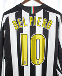Juventus 2005-06 Del Piero Long Sleeve Home Kit (S)