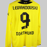 Dortmund 2013-14 Lewandowski Long Sleeve Home Kit  (M)