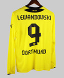 Dortmund 2013-14 Lewandowski Long Sleeve Home Kit  (M)